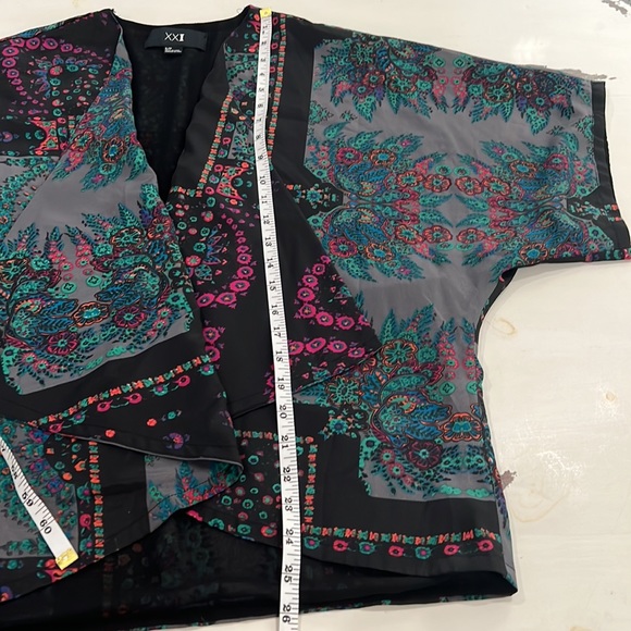 #43 XXI floral kimono type top S/P - Picture 10 of 11